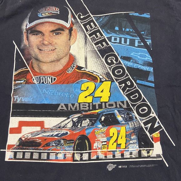 VTG Winners Circle Jeff Gordon NASCAR Double Sided Graphic Racing T-Shirt Mens M - Picture 6 of 8